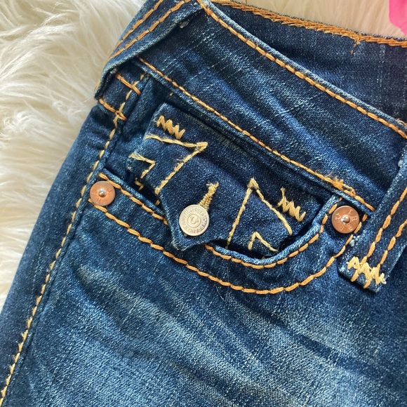 ❤️SOLD❤️True Religion Brand Jeans Dark Wash Bootcut Size 27 EUC - Picture 5 of 9
